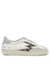 Moaconcept Moa Concept White Leather Rubber Sneakers In White