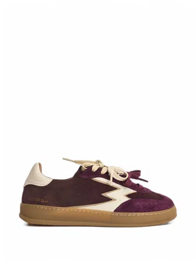 Moaconcept Sneaker Club Suede Panelled Sneakers In Purple