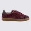 Moaconcept Sneakers Bordeaux Paillettes In Burgundy