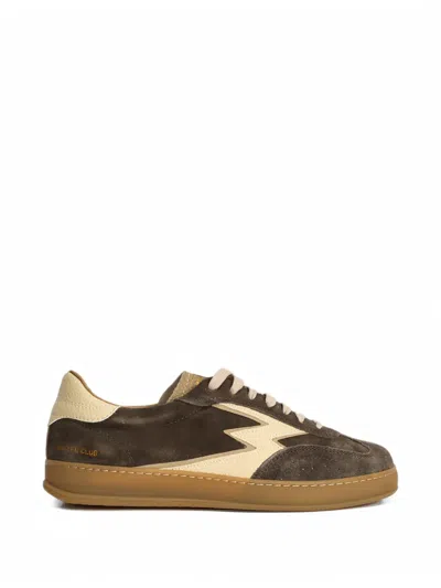 Moaconcept Suede Panelled Sneakers In Brown