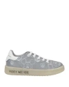 Moaconcept Toddler Girl Sneakers Grey Size 9 C Soft Leather, Textile Fibers In Grey