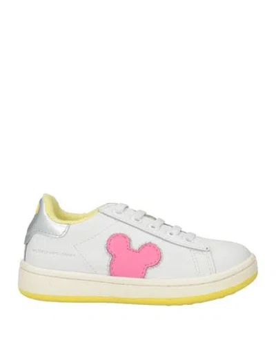 Moaconcept Babies'  Toddler Girl Sneakers Off White Size 9 C Leather, Textile Fibers