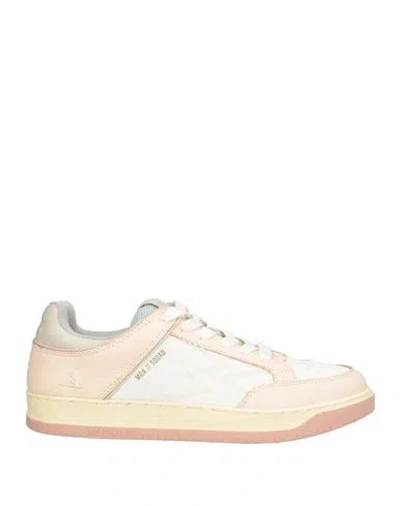 Moaconcept Woman Sneakers Antique Rose Size 9 Leather, Textile Fibers In Pink