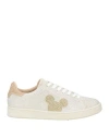Moaconcept Woman Sneakers Beige Size 9.5 Soft Leather In Beige