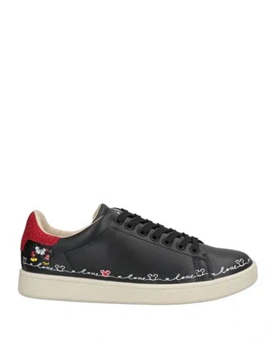 Moaconcept Woman Sneakers Black Size 9.5 Soft Leather