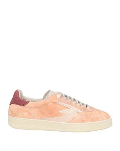 Moaconcept Woman Sneakers Blush Size 7.5 Leather In Pink