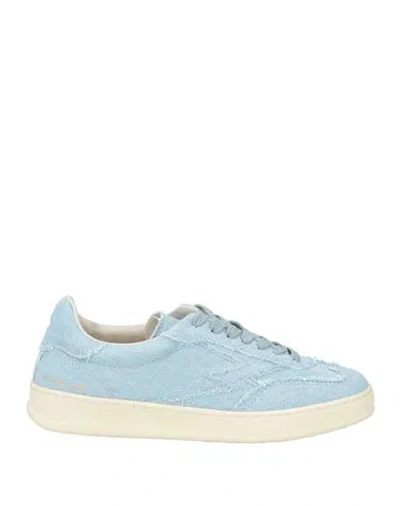 Moaconcept Woman Sneakers Sky Blue Size 7.5 Textile Fibers