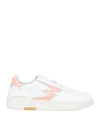 Moaconcept Woman Sneakers White Size 7.5 Soft Leather In White