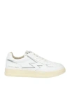 Moaconcept Woman Sneakers White Size 7.5 Leather, Textile Fibers