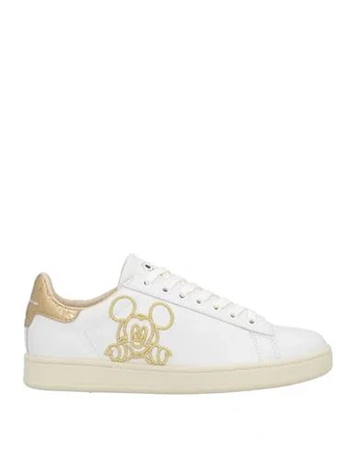 Moaconcept Woman Sneakers White Size 9.5 Soft Leather