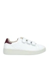 Moaconcept Woman Sneakers White Size 7.5 Soft Leather, Rubber In White