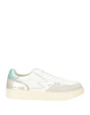 Moaconcept Woman Sneakers White Size 8.5 Leather, Textile Fibers In White