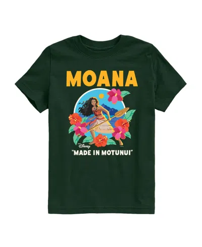 Moana Kids' Boys' 8-20 Live Action Made In Motunui Short-sleeve T-shirt In Green