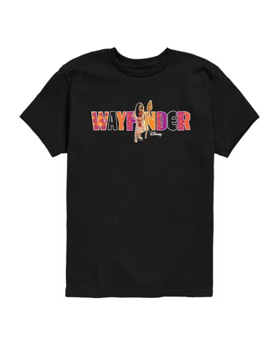 Moana Kids' Boys' 8-20 Live Action Wayfinder Short-sleeve T-shirt In Black