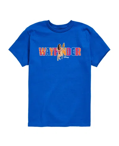 Moana Kids' Boys' 8-20 Live Action Wayfinder Short-sleeve T-shirt In Blue
