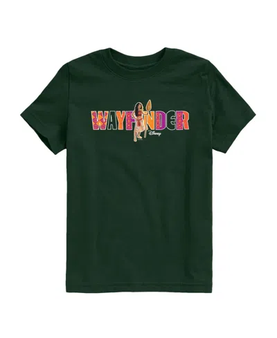 Moana Kids' Boys' 8-20 Live Action Wayfinder Short-sleeve T-shirt In Green