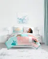 Moana Sky Sea 7 Piece Comforter Set, Queen In Blue