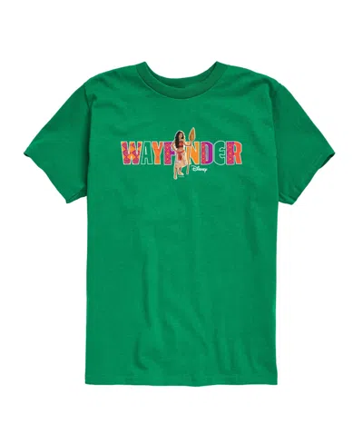 Moana Babies' Toddler Boys' 2t-5t Live Action Wayfinder Short-sleeve T-shirt In Green