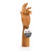 Mobi Handy Hand Shaped Salt And Pepper Mill, Left Hand In Brown