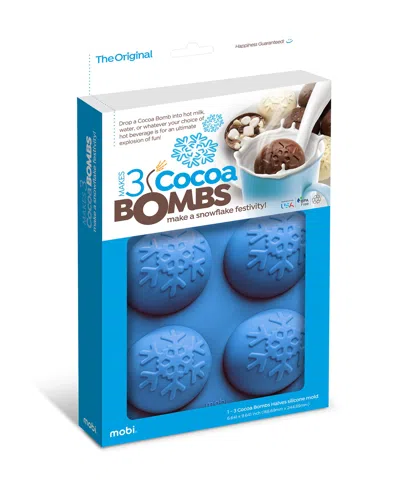 Mobi Hot Chocolate Silicone Cocoa Bombs Molds, Snowflake In Blue