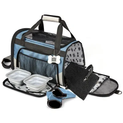 Mobile Dog Gear Pet Polyester Carrier In Black