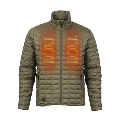 Pre-owned Mobile Warming Backcountry Men's 7.4v Battery Heated Jacket Morel In Xlarge Size In Multicolor