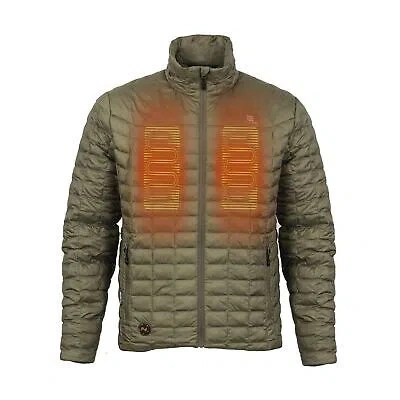 Pre-owned Mobile Warming Backcountry Mens 7.4v Battery Heated Jacket Morel In 3xlarge Size In Multicolor