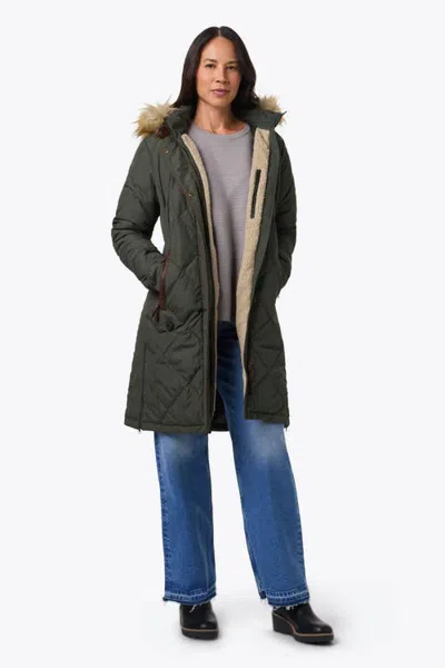 Mobile Warming Carlyle Heated Jacket In Forest Green