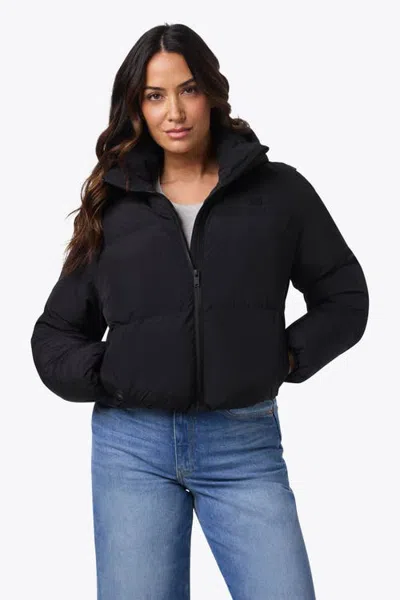 Mobile Warming Cloud Ix Crop Puffer Heated Jacket In Black