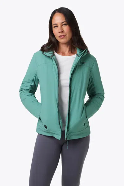 Mobile Warming Luma Heated Jacket In Teal