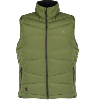 Mobile Warming Crest Heated Vest In Green