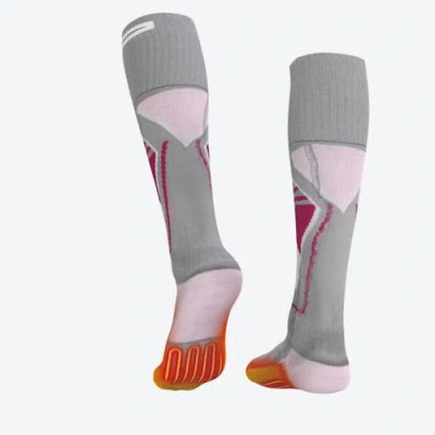 Mobile Warming Premium 3.0 Heated Wool Socks Women's In Pink At Nordstrom, Size Large In Multi
