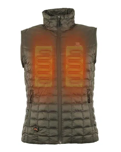 Mobile Warming Women's Backcountry Vest In Morel In Orange