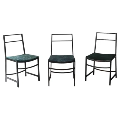 Pre-owned Mobili Italiani Moderni (mim) Renato Venturi Per Mim Set Di 3 Sedie Da Pranzo, Italia 1960s In Brown