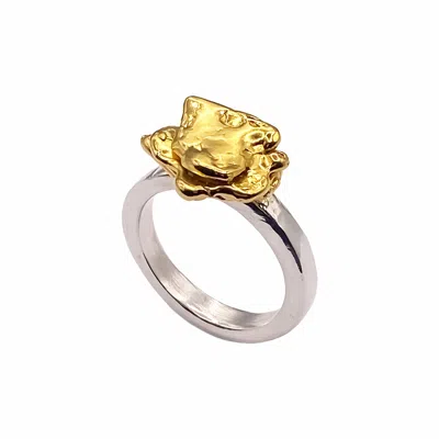 Moca Jewellery Women's Flower Ring - Gold