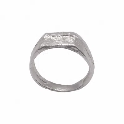 Moca Jewellery Women's Oceanpressed Ring - Silver