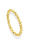 Mod + Jo Beaded Stacking Ring In Gold