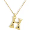 Mod + Jo Blake Bubble Letter Pendant Necklace In Red