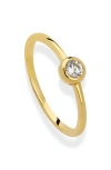 Mod + Jo Dorian Bezel Stacking Ring In Gold