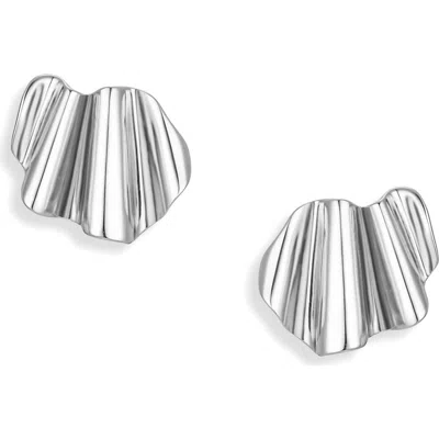 Mod + Jo Mari Statement Studs In Silver