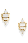 Mod + Jo Rooney Stud Earrings In Pink