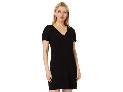 Mod-o-doc Dress Womens Black 100% Cotton Knee-length Short Sleeve Ddr1459