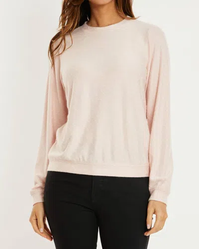 Mod-o-doc Easy Fit Crew Top In Rose