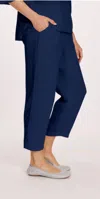 Mod-o-doc Easy Fit Crop Trouser In Navy