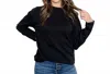 Mod-o-doc High Crew Shirt-tail Tee In Black