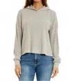 Mod-o-doc Long Sleeve Cropped Hoodie In Cirrus