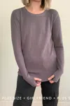 Mod-o-doc Long Sleeve Waffle Shirt In Silver Smoke In Multi