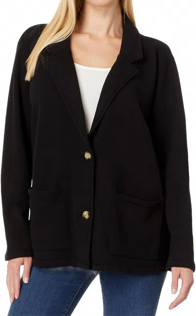 Mod-o-doc Mod French Terry Blazer In Black