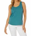 Mod-o-doc U Neck Tank In Teal Lagoon In Blue