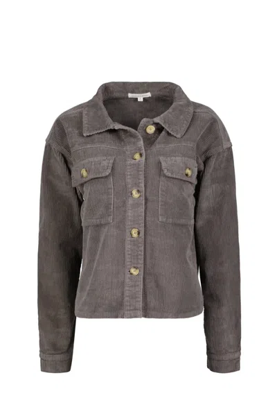Mod-o-doc Women's Cropped Boxy Jacket In Onyx Grey In Multi